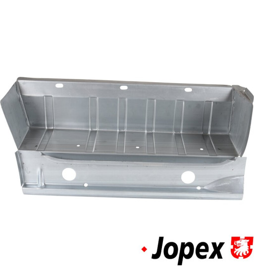 Door step with end walls, front, left Door step with end walls, front, left