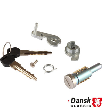 Lock cylinder with service key, right