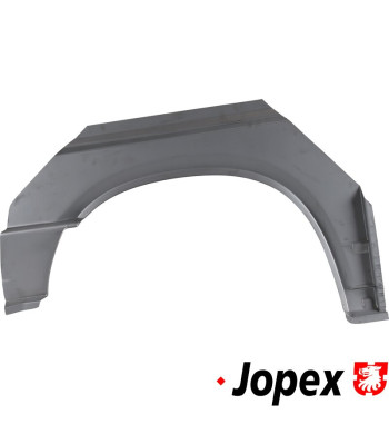 Wheel arch, rear, left. Fits short wheel base