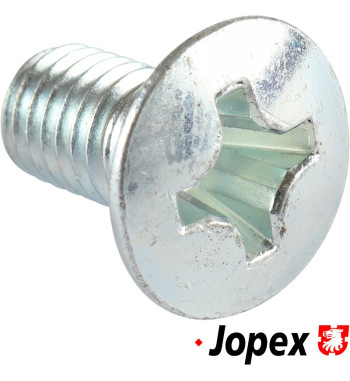 Door hinge screw, zinc plated, M8x15 mm