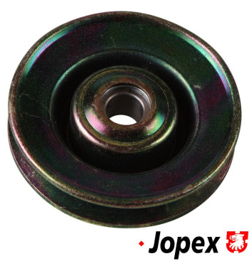 Tensioner pulley for v-ribbed belt