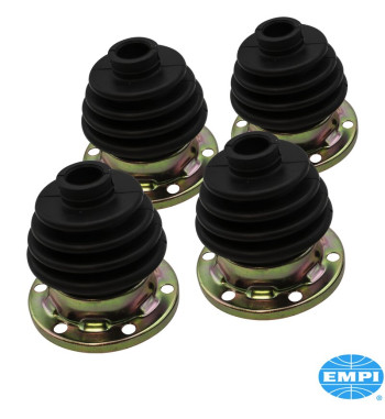 Axle boot set with flange for CS joint, rear, 4 pieces, for I.R.S.