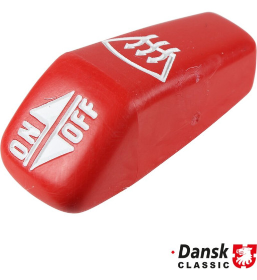 Knob for heater lever, red Knob for heater lever, red