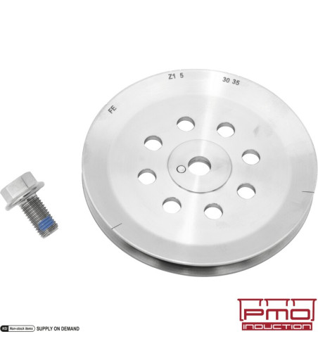 Pulley for crankshaft, Ø131 mm, titanium