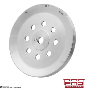 Pulley for crankshaft, Ø131 mm, titanium