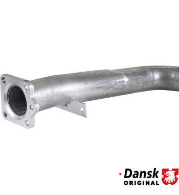 Exhaust rear, with one oval tail pipe