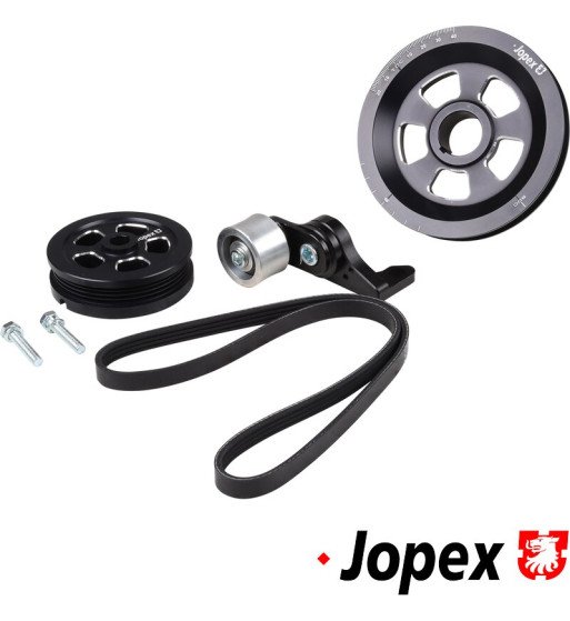 Pulley set for crankshaft and alternator, 4PK belt Pulley set for crankshaft and alternator, 4PK belt