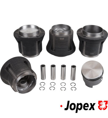 Piston and cylinder set, high silicon alloy pistons, 88 mm, 69 mm Stroke, 1679cc