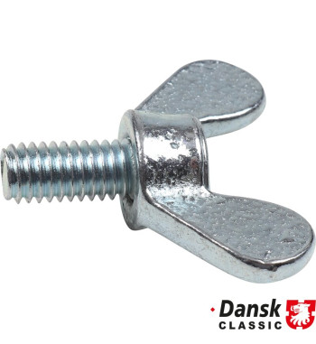 Wing screw for plastic cover at electrical panel