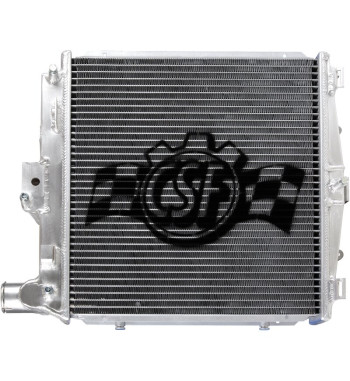 Radiator, 340x366x42 mm, left. Made of aluminium and plastic