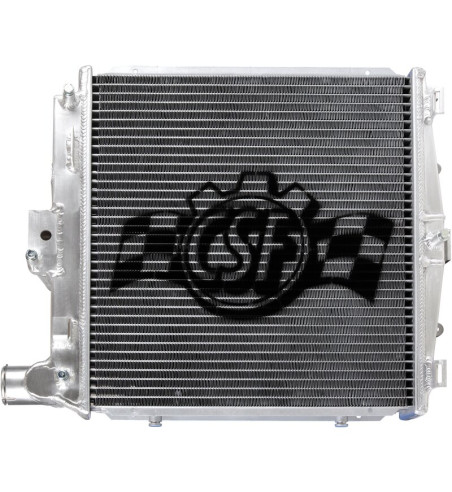 Radiator, 340x366x42 mm, left. Made of aluminium and plastic