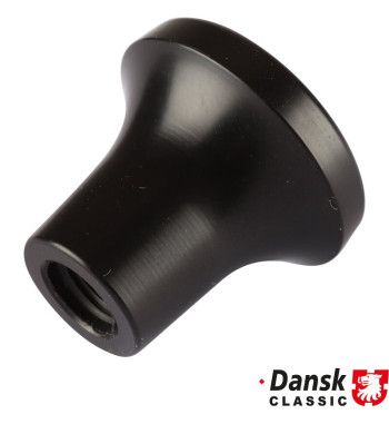Knob for for light switch and rear heating with illuminator hole, black
