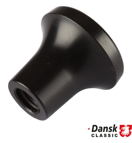 Knob for for light switch and rear heating with illuminator hole, black