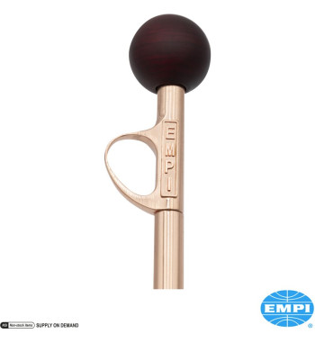 Trigger gear shift, copper plated with rosewood knob, short, overall length 12