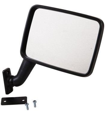 Door mirror, with E-mark, convex, black, left, Hagus, Germany