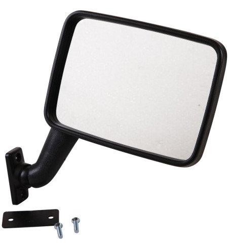 Door mirror, with E-mark, convex, black, left, Hagus, Germany