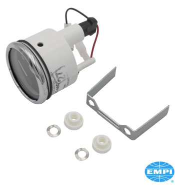 Voltmeter with chrome ring, 9-17 Volt, Ø52 mm