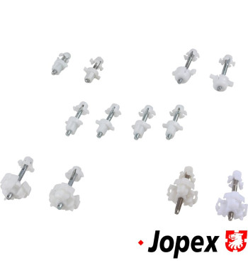 Adjuster screw set for square headlights, 12 pieces