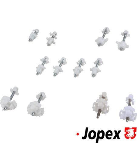Adjuster screw set for square headlights, 12 pieces