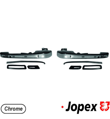 Door handle set, chrome, rear, left/right