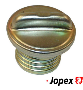 Fuel tank cap, not lockable. Made of metal
