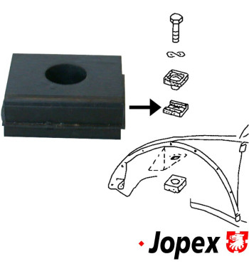 Rubber pad, upper