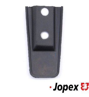 Rubber base for tailgate hinge upper right