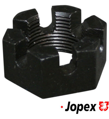 Castle nut, axle, rear