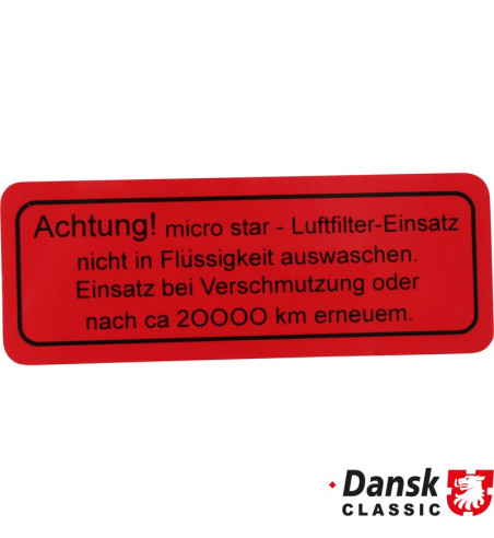 Sticker, Achtung! micro star