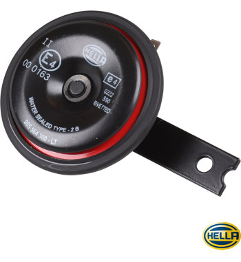 Horn, 12 V, 350 HZ, black, with e-mark