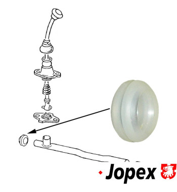 Bearing bush for shift rod, front