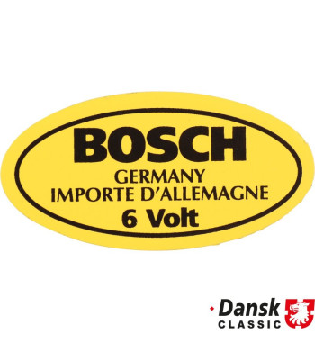 Naklejka, 6 V do cewki Bosch
