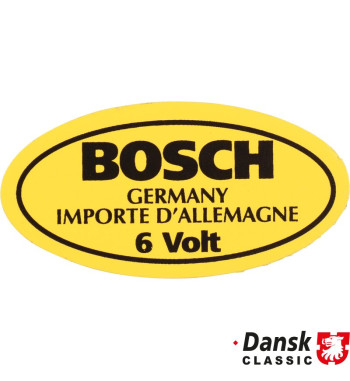 Sticker, 6 V for Bosch coil