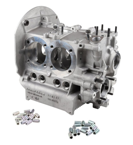 New universal engine case, aluminium alloy, with 8 mm steel case savers. Includes oil pick up tube