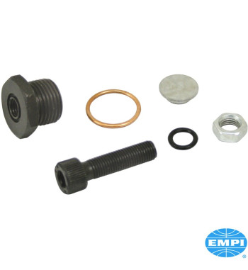 Adjustable oil pressure regulator kit. Allows you to adjust the oil pressure with the twist of a wrench
