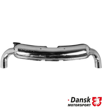 Exhaust rear, Sport, with two Ø84 mm tail pipes. Made of polished stainless steel. With TÜV/EEC approval