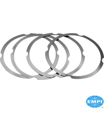 Cylinder shim set, 90.5/92 mm, 0.25 mm thickness, 4 pieces. For adjusting deck height without machining the pistons