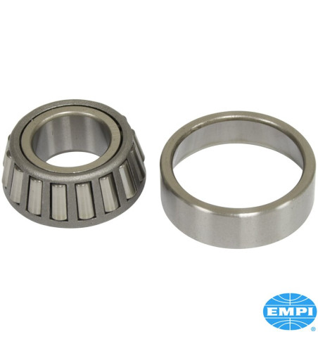 King pin conversion wheel bearing, front, outer. Allows you to install ball joint brake discs onto king pin spindles