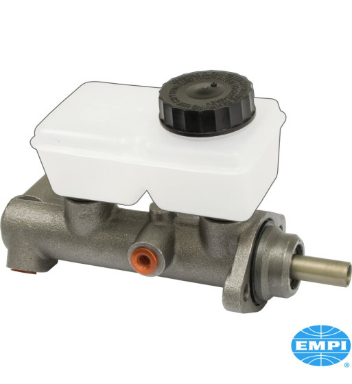 Master brake cylinder with brake fluid reservoir, dual circuit, 23.81 mm. For models without servo brake Master brake cylinder with brake fluid reservoir, dual circuit, 23.81 mm. For models without servo brake