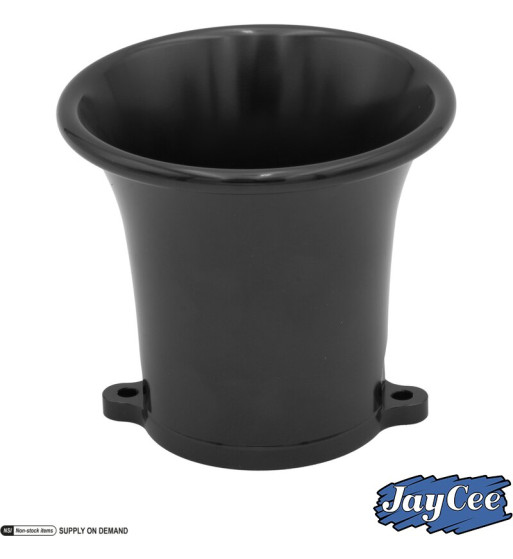 Velocity stack, Billet style aluminium, black anodized, 3 1/4. Fits Weber IDA and Empi EPC carburettors Velocity stack, Billet style aluminium, black anodized, 3 1/4. Fits Weber IDA and Empi EPC carburettors