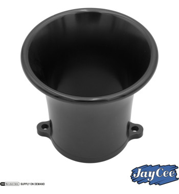 Velocity stack, Billet style aluminium, black anodized, 3 1/4. Fits Weber IDA and Empi EPC carburettors