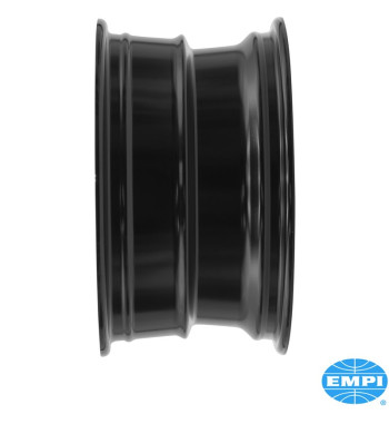 Alu wheel, Sprintstar, gloss black with polished lip and 5 spokes, 8x15, 5x205, 3 3/4 back spacing