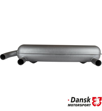 Exhaust rear, RSR street/racing, with one Ø60 mm OE tail pipe or two Ø63.5 mm racing tail pipes. With bolt on inlet flanges