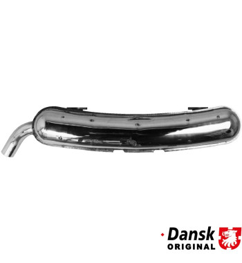 Exhaust rear, with one Ø60 mm tail pipe. Made of polished stainless steel. With TÜV/EEC approval
