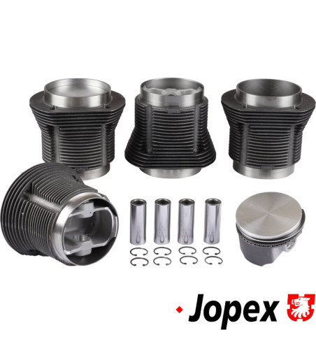 Big bore piston and cylinder set, casted, bore 92.0 mm, stroke 82.0 mm, upper 98 mm, lower 96 mm, CLASSIC