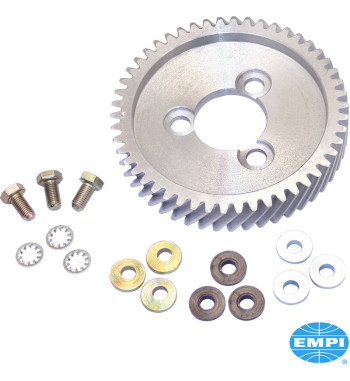 Camshaft gear set, adjustable, aluminium. Allows you to easily dial in your cam timing with the offset washers