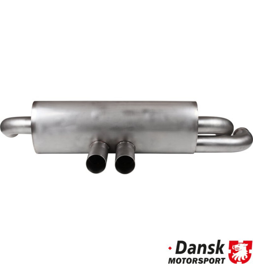 Exhaust rear, Sport, with two GT3 Ø70 mm center tail pipes. Made of stainless steel, tail pipes of polished stainless steel Exhaust rear, Sport, with two GT3 Ø70 mm center tail pipes. Made of stainless steel, tail pipes of polished stainless steel