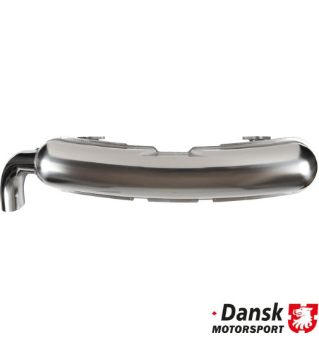 Exhaust rear, Sport, with one Ø84 mm tail pipe. Heat exchanger conversion is necessary. Made of polished stainless steel