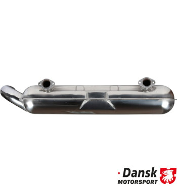 Exhaust rear, Sport, with one Ø84 mm tail pipe. Heat exchanger conversion is necessary. Made of polished stainless steel
