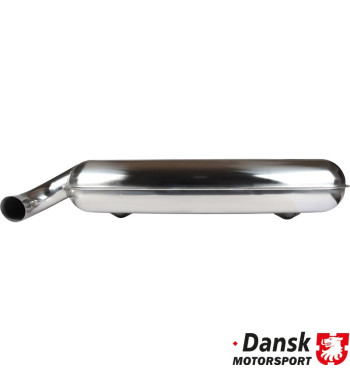 Exhaust rear, Sport, with one Ø84 mm tail pipe. Heat exchanger conversion is necessary. Made of polished stainless steel